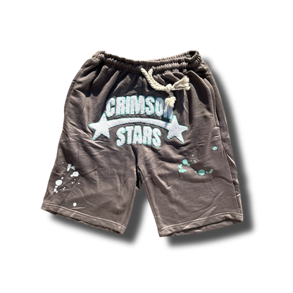 FROST GREY SHORTS - Crimson Stars