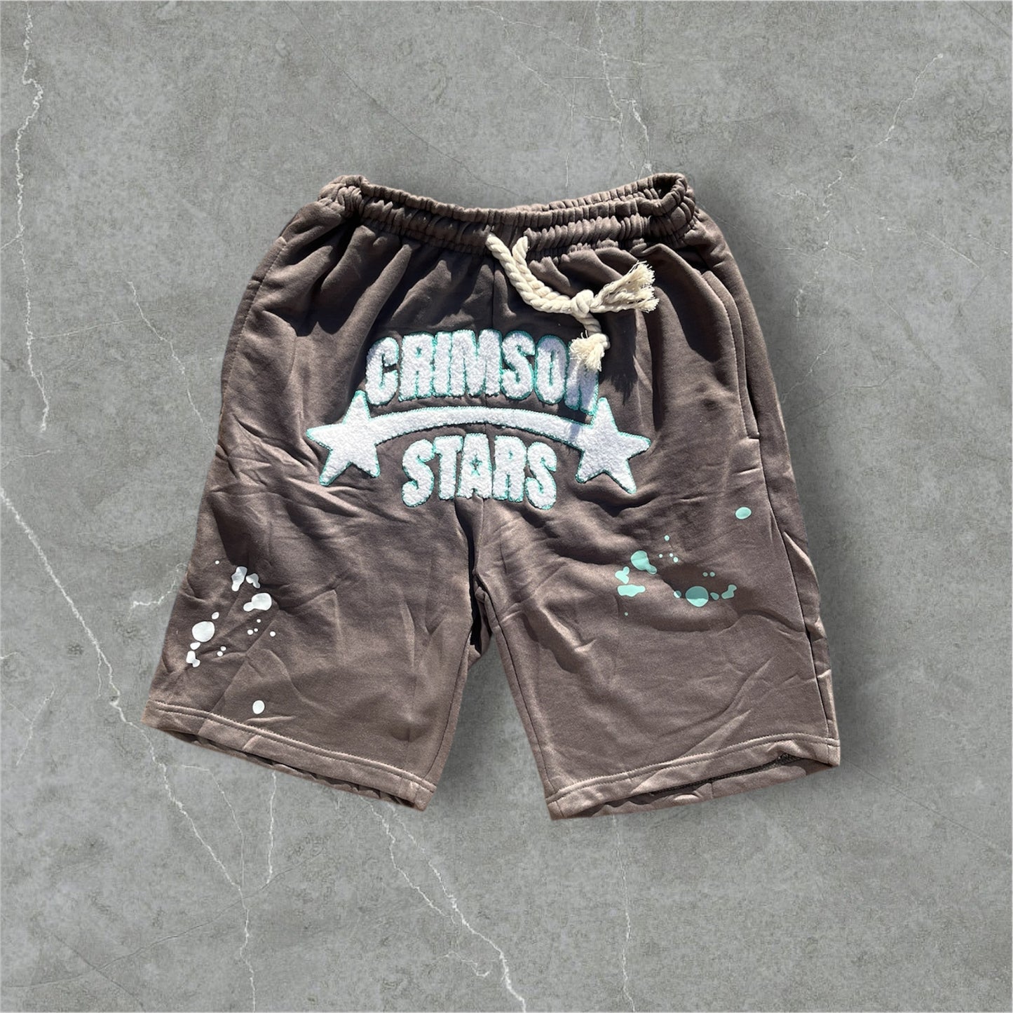FROST GREY SHORTS - Crimson Stars
